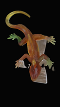Baby Orange, Green & Yellow Resin Lizard